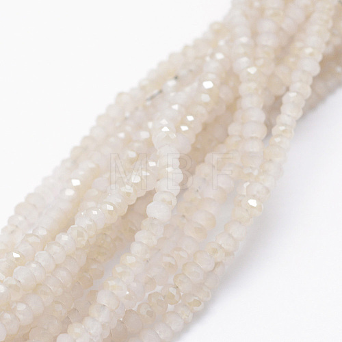 Electroplate Glass Beads Strands EGLA-J144-HR-C05-1