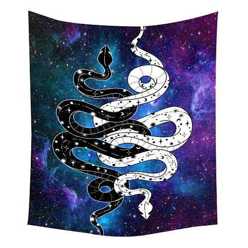 Polyester Snake Pattern Wall Hanging Tapestry SNAK-PW0001-43A-01-1