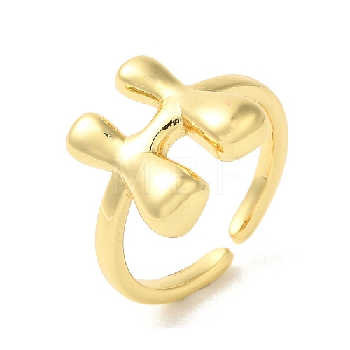 Brass Open Cuff Rings RJEW-U008-06H-G-1