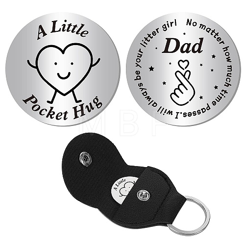 Pocket Hug Token Long Distance Relationship Keepsake Keychain Making Kit DIY-CN0002-67A-1