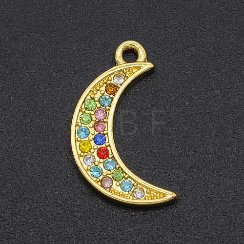 Alloy Rhinestone Pendants PALLOY-S098-DA017-1