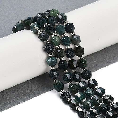 Natural Moss Agate Beads Strands G-O201B-131F-1