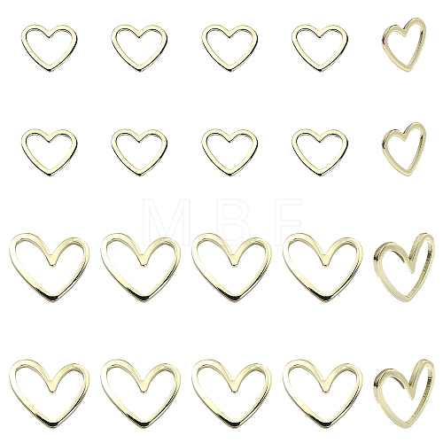 20Pcs 2 Styles Brass Linking Rings KK-YW0002-31-1