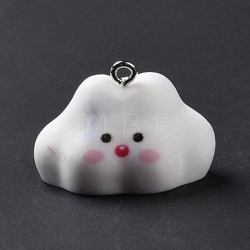 Opaque Resin Pendants RESI-D063-03A-1