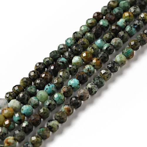 Natural African Turquoise(Jasper) Beads Strands G-P472-01-1