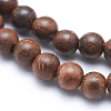 Natural Rosewood Beads Strands X-WOOD-P011-06-6mm-5