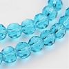 Transparent Glass Bead Strands GLAA-G013-6mm-49-3