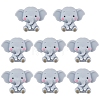 8Pcs Food Grade Eco-Friendly Silicone Focal Beads SIL-YW0001-82-1