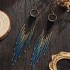 Bohemian Handmade Glass Seed Beads Dangle Earrings YY2599-2