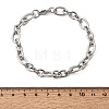 201 Stainless Steel Figaro Chain Bracelets for Men STAS-T077-13P-5