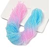 Transparent Painted Glass Beads Strands DGLA-A034-T4mm-A22-1
