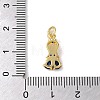 Brass Micro Pave Colorful Cubic Zirconia Glass Pendants X-KK-R162-026J-G-3