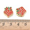 Christmas Brass Enamel Beads KK-I474-G26-3