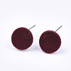 Flocky Iron Stud Earring Findings IFIN-S704-37A-1