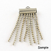 Iron Slide On End Clasp Tubes X-IFIN-R212-3.0cm-G-4