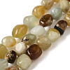 Natural Xiuyan Jade Beads Strands G-B078-D19-01-1