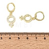 Brass Micro Pave Cubic Zirconia Leverback Dangle Earrings KK-CBA04DC-03G-5