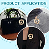 6Pcs Vortex Spiral Zinc Alloy Lapel Pins for Clothes JEWB-FG0001-78-5