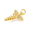 Rack Plating Brass Micro Pave Cubic Zirconia Pendants KK-S396-44G-2
