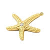 304 Stainless Steel Pendants STAS-V004-07G-01-2