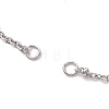 304 Stainless Steel Satellite Chain Bracelet Making AJEW-JB01277-02-2