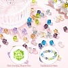 50Pcs 10 Colors Glass K9 Glass GLAA-YW0005-54-3