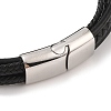 Braided Microfiber Leather Multi-strand Bracelets BJEW-B096-21A-3