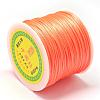 Nylon Satin Rattail Cords NWIR-R025-1.0mm-F172-2