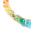Natural Pearl & Faceted Glass Beaded Bracelet for Teen Girl Women BJEW-TA00026-4