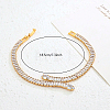 Snake Brass Pave Cubic Zirconia Link Chain Bracelets UA5889-4-3