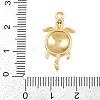 Brass Enamel Sea Turtle Connector Charms KK-I352-37G-4