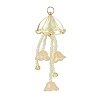 Glass Seed Beaded Jellyfish Big Pendants PALLOY-MZ01166-01-1