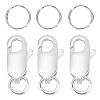 3Pcs 925 Sterling Silver Lobster Claw Clasps STER-SC0001-72-1