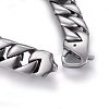 304 Stainless Steel Curb Chains Bracelets BJEW-E346-14A-P-3