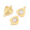 304 Stainless Steel Magnetic Clasps with Loops STAS-P452-04F-G-2