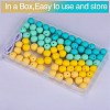 80Pcs 4 Style Round Silicone Focal Beads SIL-SZ0001-22K-4
