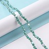 Electroplate Glass Beads Strands GLAA-E036-03A-2