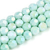 Anti-Tarnish Electroplate Glass Beads Strands X-EGLA-T021-6mm-15-11-1