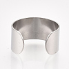 304 Stainless Steel Cuff Rings X-STAS-T045-22B-P-2