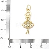 Brass Micro Pave Pink Cubic Zirconia Pendants LS-CU-CBA5CBE-01G-3