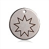 Non-Tarnish Spray Painted 201 Stainless Steel Pendants STAS-F078-09P-1