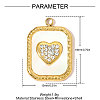304 Stainless Steel Rhinestone Pendants STAS-OY007-87G-2
