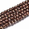 Electroplate Non-magnetic Synthetic Hematite Beads Strands G-T114-60B-R-1