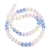 Electroplate Glass Beads Strands EGLA-D300-06-6mm-22-3