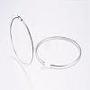 Tarnish Resistant 304 Stainless Steel Big Hoop Earrings EJEW-F105-14P-2