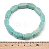 Natural Amazonite Bead Stretch Bracelets for Women Men BJEW-C097-02A-23-3