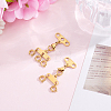 2Pcs 2 Styles Stainless Steel Necklace Layering Clasps FIND-BBC0005-10G-4