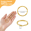 60Pcs 2 Colors Iron Split Key Rings KK-DC0004-15-2
