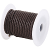 8M Braided Cowhide Leather Cord NWIR-3.0-02B-1