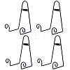 4Pcs Iron Wall-Mounted Display Easel OFST-GO0001-08-1